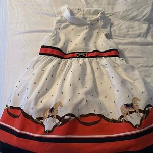 EUC Janie and Jack Equestrian Dress Sz 6-12 Months